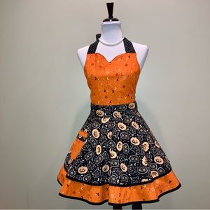 ❌SOLD! Halloween Retro Style Apron